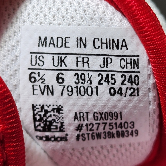 Adidas X Disney Pixar Forum Low White Scarlet Red GX0991 Men's Shoes Size 6.5 - Picture 12 of 12